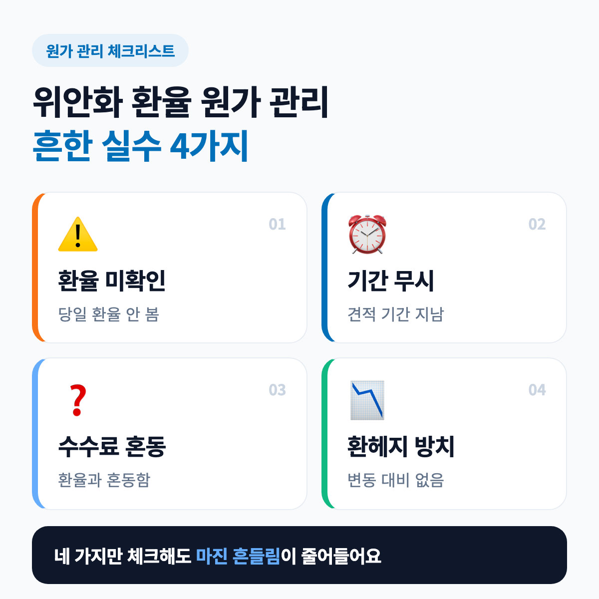 위안화 환율 원가 관리, 이런 실수는 피하세요